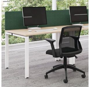 Jemini 1P Bench Desk 1200 White