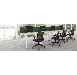 Jemini 1P Bench Desk 1600X800 White