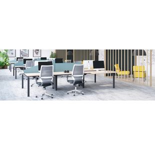 Jemini 1P Bench Desk 1600X800 White