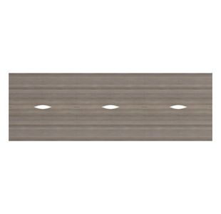 Jemini 6 Person Bench Desk G/Oak/Wht