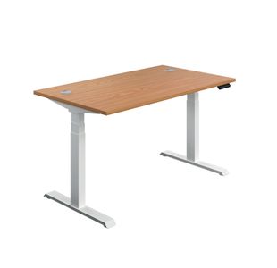 Jemini Sit/Stand Dsk 1600X800 N/Oak