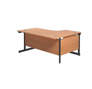 Jemini Rdl Lh Desk 1600X1200 Bch/Blk