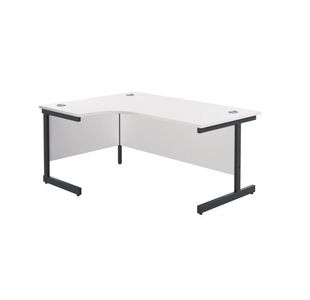 Jemini Rdl Lh Desk 1600X1200 Wht/Blk