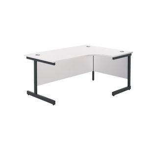 Jemini Rdl Rh Desk 1600X1200 Wht/Blk