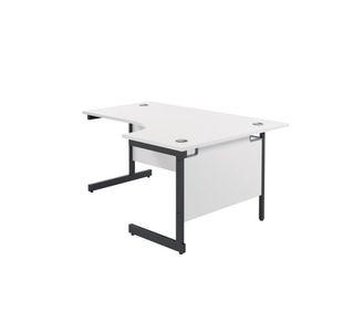 Jemini Rdl Rh Desk 1600X1200 Wht/Blk