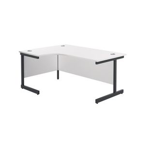 Jemini Rdl Lh Desk 1800X1200 Wht/Blk