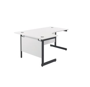 Jemini Rdl Lh Desk 1800X1200 Wht/Blk