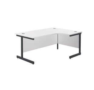 Jemini Rdl Rh Desk 1800X1200 Wht/Blk