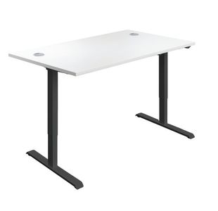 Jemini Sit/Stand Desk 1200X800Mm Wht