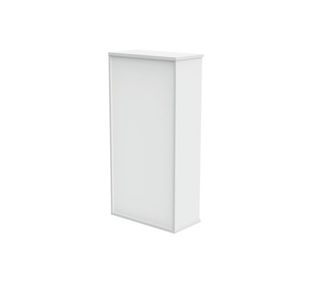 Polaris Bookcase 3Shlf 1592H Arc Wht