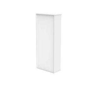 Polaris Bookcase 4Shlf 1980H Arc Wht