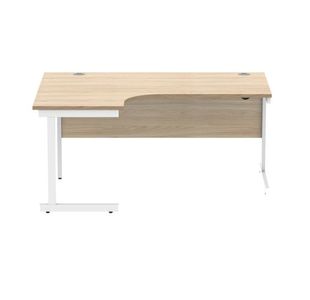 Polaris Lh Rdl Desk 1612 Coak/Wht
