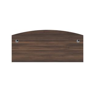Avior Bow Front Exec Desk Dk/Walnut