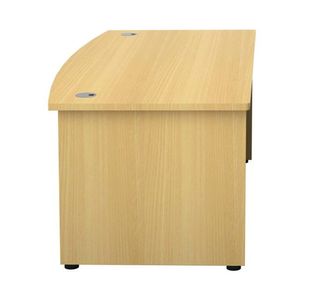 Avior Bow Front Exec Desk N/Oak
