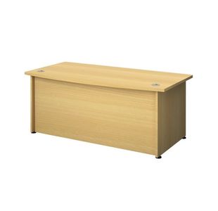 Avior Bow Front Exec Desk N/Oak