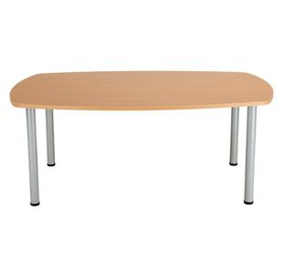 Jemini Boardroom Table Pole Leg Bch