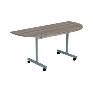 Jemini D-End Tilt Table 800 Grey Oak