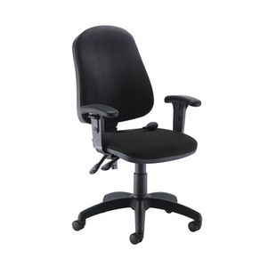 Jemini Intro Pst Chair With Arms Blk