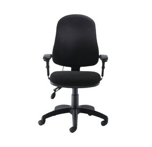 Jemini Intro Pst Chair With Arms Blk