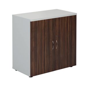 Jemini Cupboard 800X450 Wht/Dk Walnt