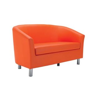 Jemini Tub Sofa Polyurethane Orange