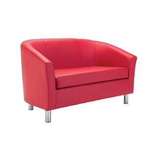 Jemini Tub Sofa Polyurethane Red