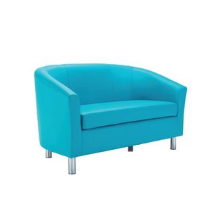 Jemini Tub Sofa Polyurethane Sky Blu