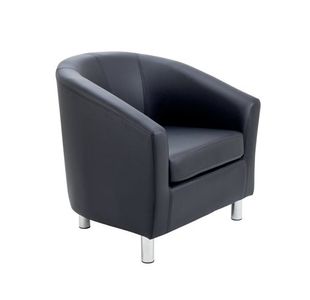 Jemini Tub Armchair Polyurethane Blk