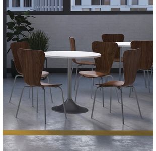 Jemini Bistro Trumpet Tbl Small Wht