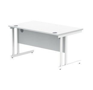 Polaris Rect Cant Desk 1400Mm Awht