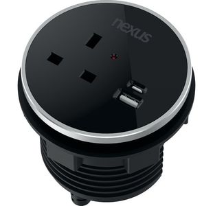 Nexus In Desk Power Module Black