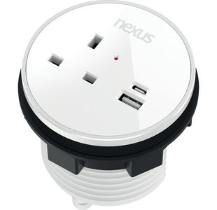 Nexus In Desk Power Module White