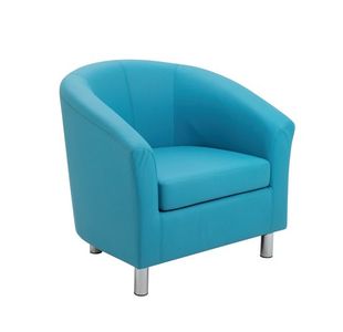 Jemini Tub Pu Armchair Sky Blue