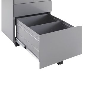 First 3 Drw Under Desk Silver
