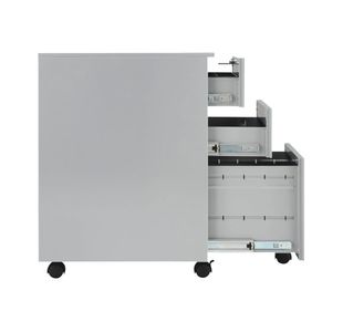 First 3 Drw Under Desk Silver