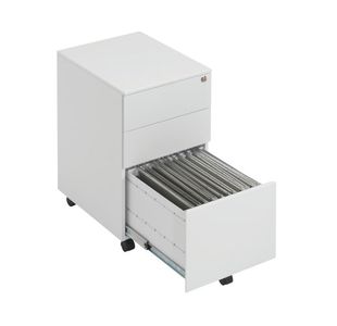 First 3 Drw Under Desk White