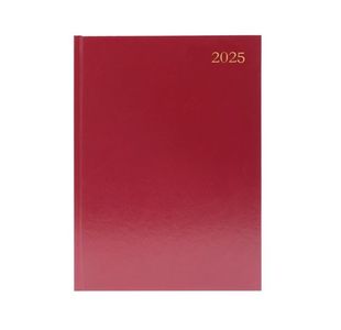 Desk Diary Dpp Appt A5 Burgundy 2025