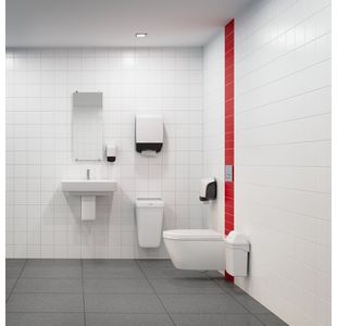 Katrin Folded Hand Towel M Disp Wht