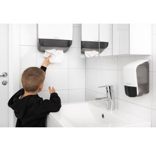 Katrin Folded Hand Towel M Disp Wht