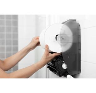 Katrin Plastic Towel Dispenser White
