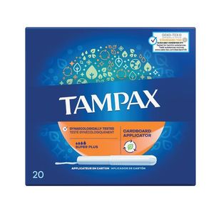 Tampax Super+ Tampons Applic X20 Pk6