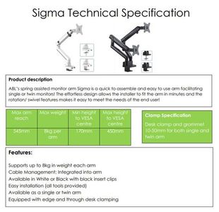 Spring Single Monitor Arm