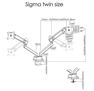 Spring Double Monitor Arm