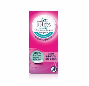 Lil-Lets Non-App Tampon Sup X16 Pk6
