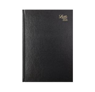 Letts Desk Diary Dpp A4 Blk 2026