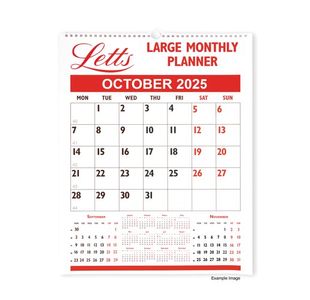 Letts Large Monthly Planner 2025