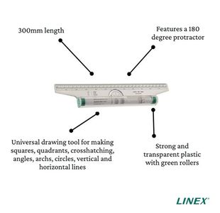 Linex Rolling Ruler 300Mm