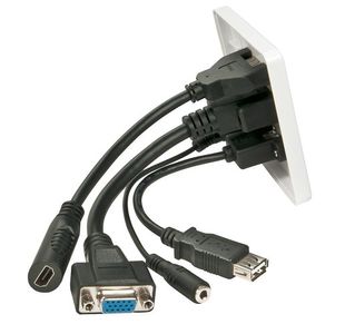Lindy Multi Av Faceplate White