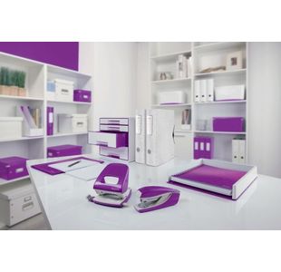 Leitz Wow Office Hole Punch Purple