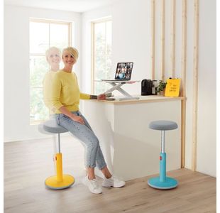 Leitz Ergo Cosy Sit/Stand Stool Ylw
